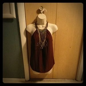 NWOT XOXO Burgundy Tunic Tank Top